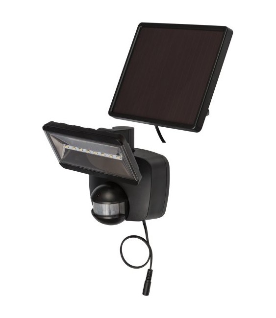 BRENNENSTUHL - FARETTO SOLARE LED SOL 800 IP44 CON SENSORE DI MOVIMENTO NERO - 1170950010