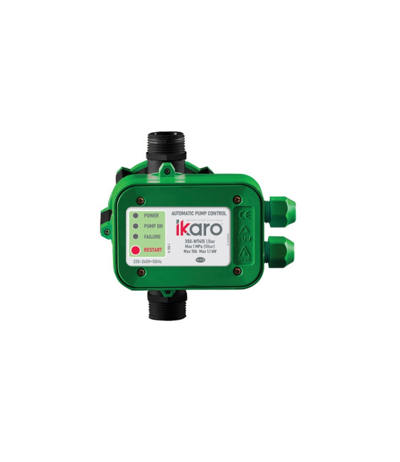 IKARO - PRESS CONTROL 1.5 BAR CONTROLLO AUTOMATICO PER ELETTROPOMPE 220-240V 50Hz - 350-W7415