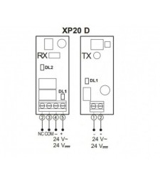 FAAC XP20 D - COPPIA FOTOCELLULE DA PARETE ORIENTABILI 20M XP20D - 785102