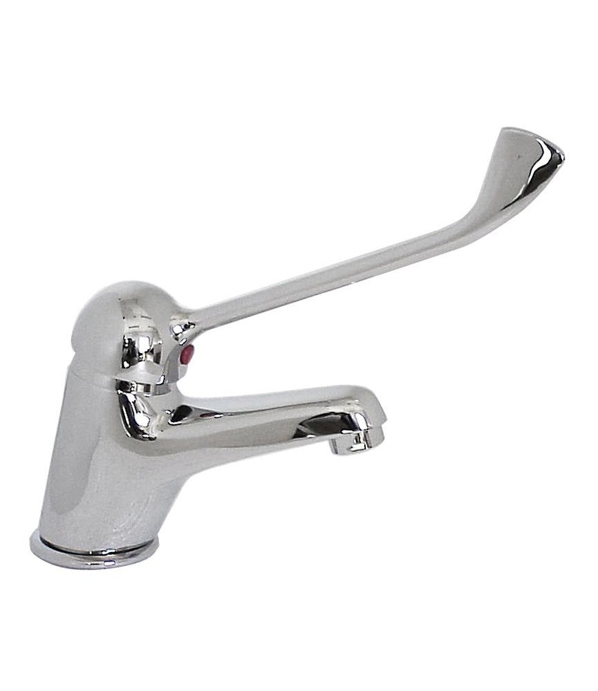 IDROBLOK - MISCELATORE MONOCOMANDO PER LAVABO C/SCARICO 1"1/4 CLINICO REX (SERIE HANS LEBEL) - 08747080