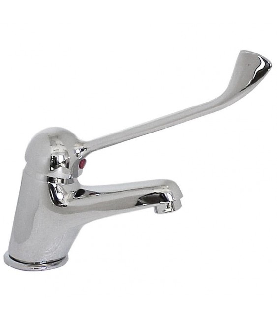 IDROBLOK - MISCELATORE MONOCOMANDO PER LAVABO C/SCARICO 1"1/4 CLINICO REX (SERIE HANS LEBEL) - 08747080