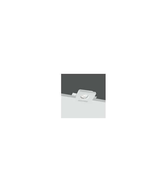 INTEC - FARETTO GESSO SPIRIT QUADRO BIANCO DA INCASSO 1XGU10 - INC-SPIRIT-Q1