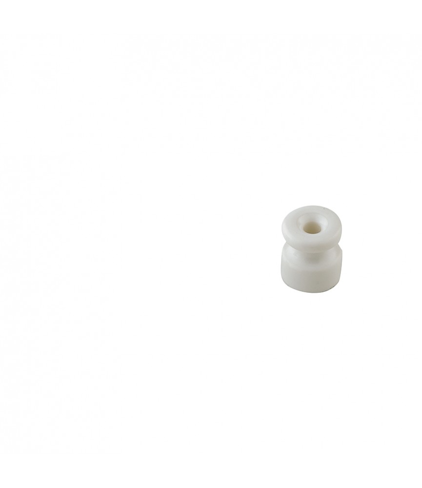 INTEC - KIT 4PZ ISOLATORI CLAY IN PORCELLANA BIANCA 1,8X2CM (I-CLAY-ISOLATORI)