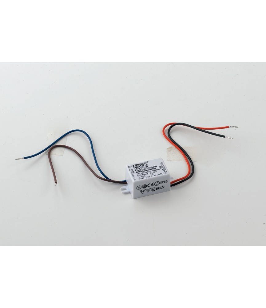 INTEC - ALIMENTATORE DRIVER C.COSTANTE IP65 OUTPUT 2-12V 350mA 4W INPUT 100-240V 3,8X2,7X2,1CM - I-DRIVER/4W