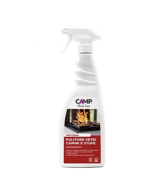 CAMP - FIRE CLEAN SPRAY PULITORE PER VETROCERAMICA, TERMOCAMINI, CAMINI E STUFE - ML750 - 3011750