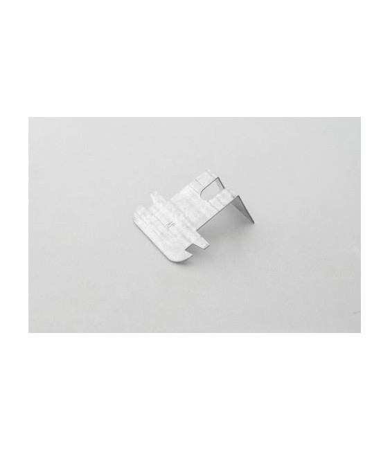 AKIFIX - GANCIO ORTOGONALE SERIE “PLUS” PER PROFILO DA SOFFITTO 27/50 MM BORDI ARROTONDATI 100 PZ - NAMCSU40001K
