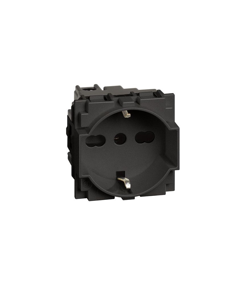 BTICINO - LIVING NOW PRESA UNEL E BIPASSO 10/16A NERO - KG4140A16