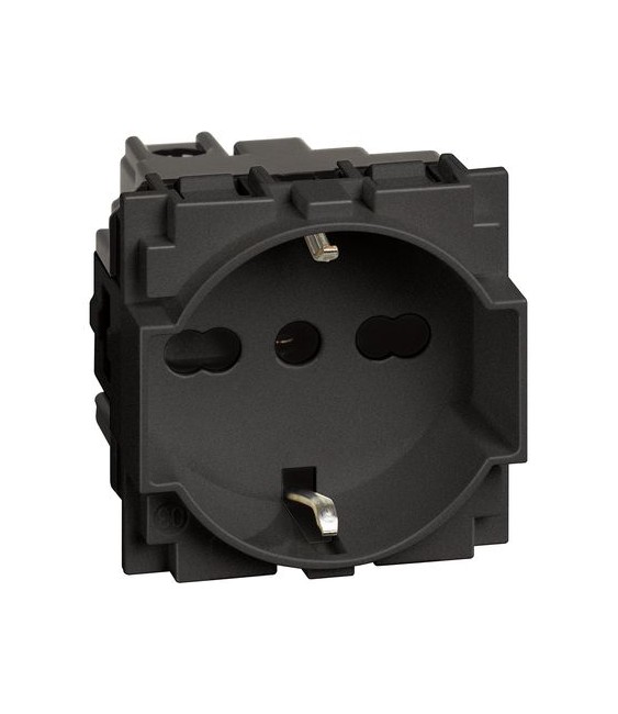 BTICINO - LIVING NOW PRESA UNEL E BIPASSO 10/16A NERO - KG4140A16