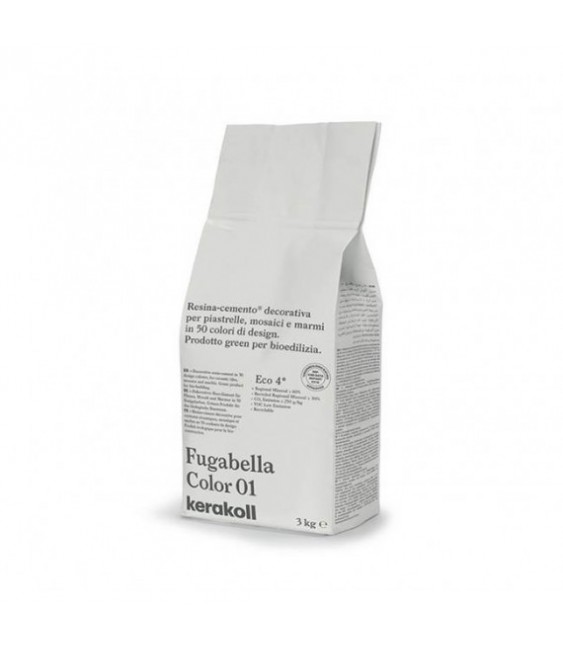 KERAKOLL - FUGABELLA 01 KK1 RESINA-CEMENTO DECORATIVA PER PIASTRELLE 3 KG