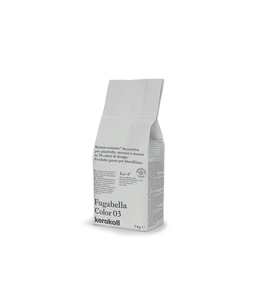 KERAKOLL - FUGABELLA 03 RESINA-CEMENTO DECORATIVA PER PIASTRELLE 3 KG