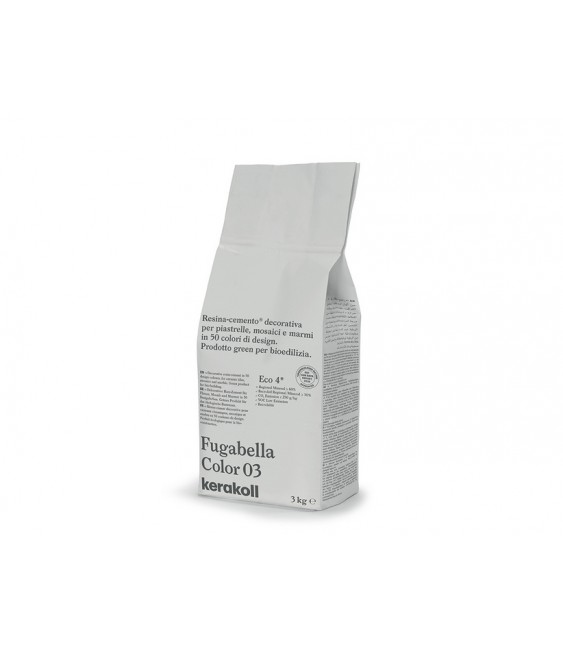 KERAKOLL - FUGABELLA 03 RESINA-CEMENTO DECORATIVA PER PIASTRELLE 3 KG