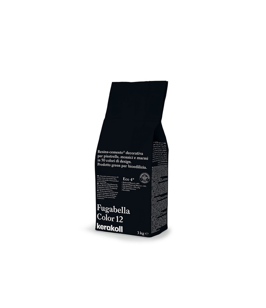 KERAKOLL - FUGABELLA 12 KK12 RESINA-CEMENTO DECORATIVA PER PIASTRELLE 3 KG
