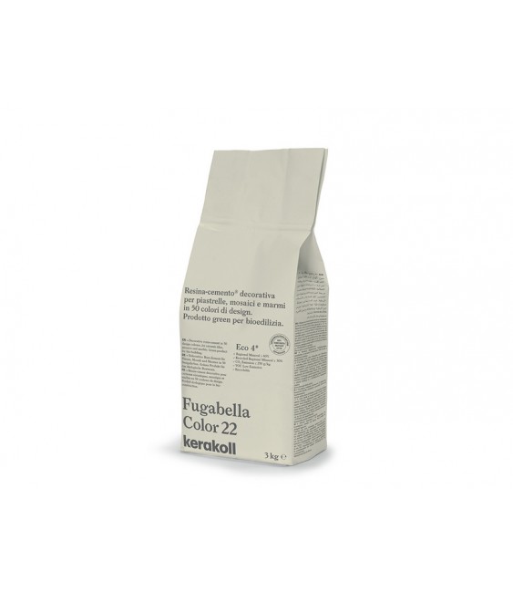 KERAKOLL - FUGABELLA 22 RESINA-CEMENTO DECORATIVA PER PIASTRELLE 3 KG