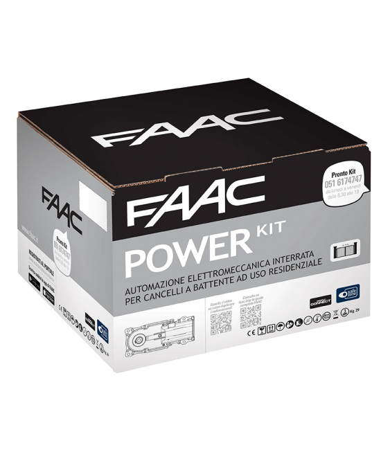 FAAC POWER KIT - AUTOMAZIONE INTERRATA PER CANCELLI A BATTENTI - 106746445